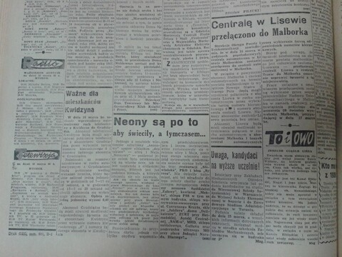 Neony są po to, aby świeciły, a tymczasem...