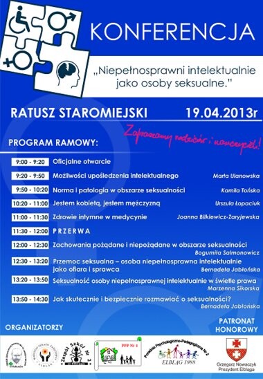 Niepełnosprawni intelektualnie jako osoby seksualne