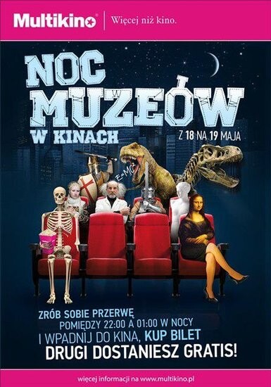 Noc Muzeów w kinach z drugim biletem gratis