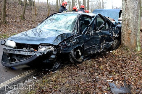 Nowe Monasterzysko: nissanem w drzewo