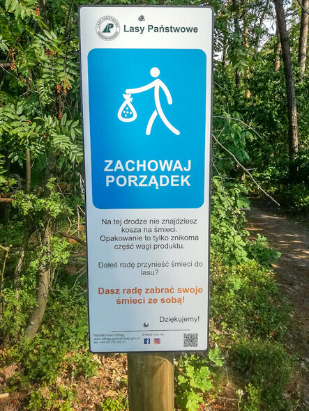 Nowe tabliczki z prośbą od leśników 