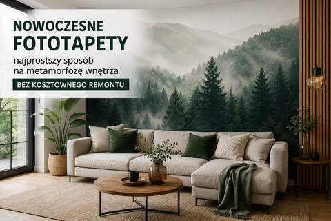 Nowoczesne fototapety - najprostszy sposób na metamorfozę wnętrza bez kosztownego remontu