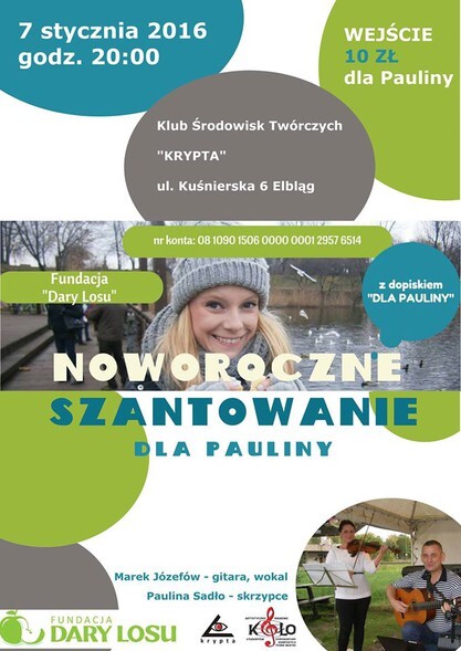 Noworoczne szantowanie dla Pauliny