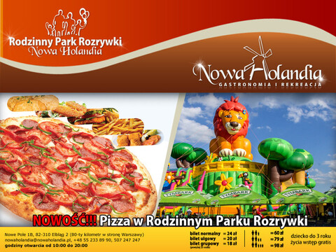 Nowość! Pizza w Rodzinnym Parku Rozrywki