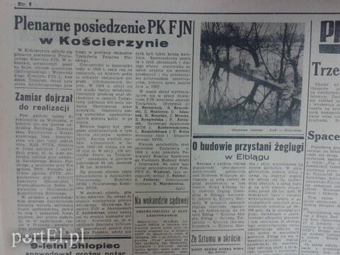 O budowie przystani żeglugi w Elblągu