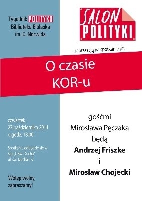 O czasie KOR-u w Salonie „Polityki”