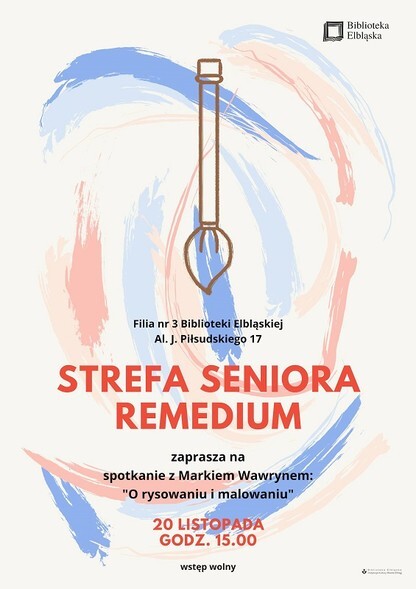 O rysowaniu i malowaniu w Bibliotecznej Strefie Seniora