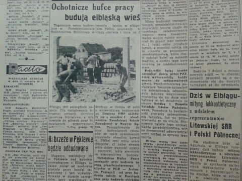 Ochotnicze hufce pracy budują elbląską wieś