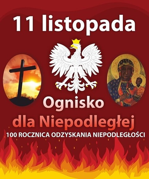 Ognisko dla Niepodległej w Bażantarni
