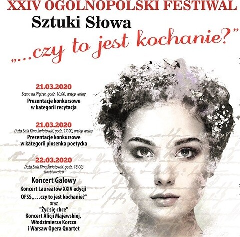Ogólnopolski Festiwal Sztuki Słowa już za miesiąc