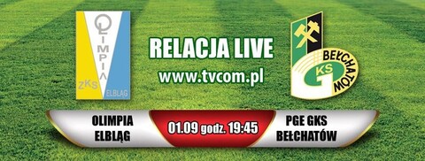 Olimpia Elbląg kontra GKS Bełchatów w blasku jupiterów