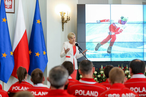 Olimpijczycy w Pałacu Prezydenckim