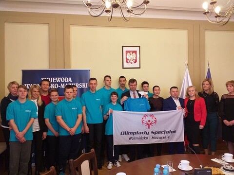 Olimpijczycy z wizytą u wojewody warmińsko-mazurskiego