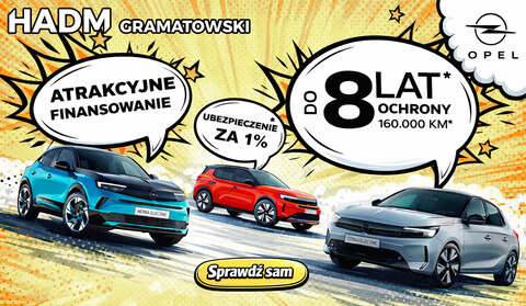 Opel HADM Gramatowski Elbląg - poznaj ofertę, sprawdź modele i skorzystaj z 8 lat ochrony