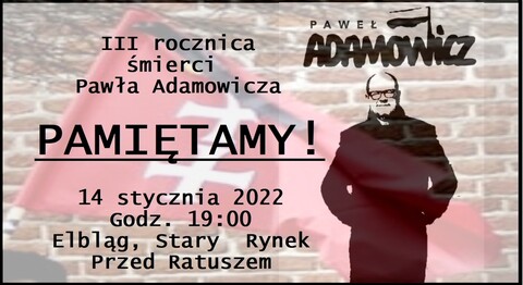 Pamięć o prezydencie Adamowiczu