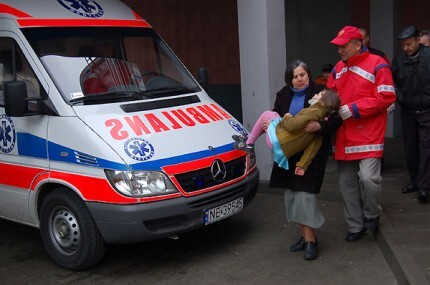 Pechowy finał pokazu na lodowisku