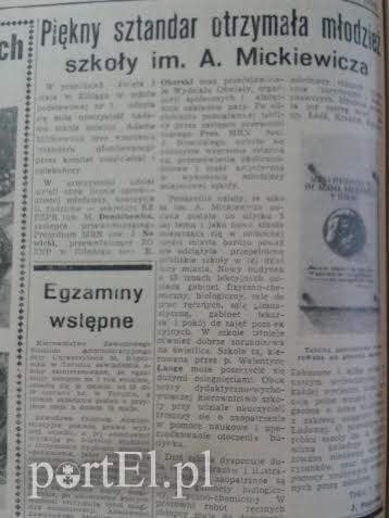 Piękny sztandar otrzymała młodzież ze szkoły im. A. Mickiewicza