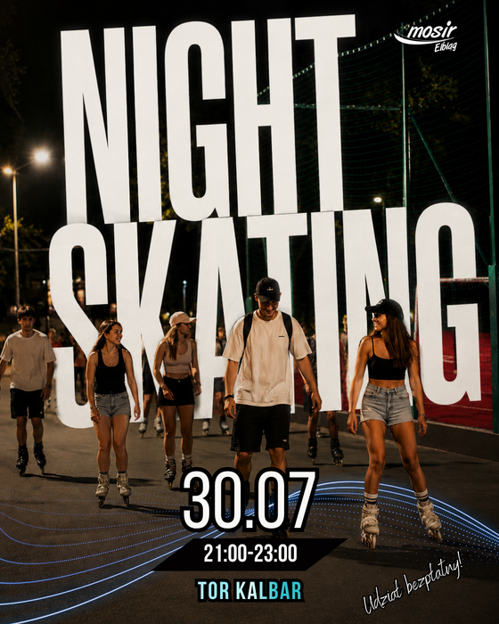 Pierwszy Night Skating na Kalbarze