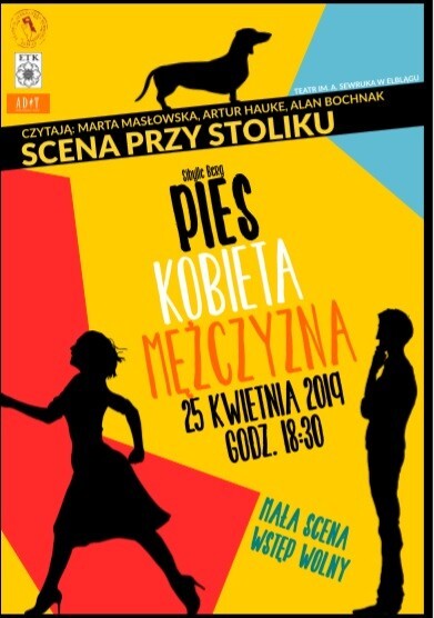 Pies, kobieta, mężczyzna na Małej Scenie Teatru