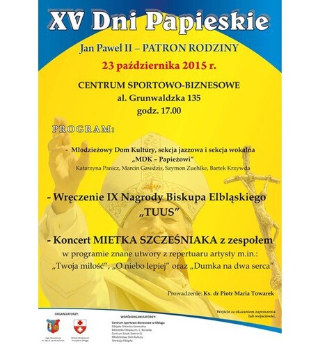 Piętnaste Dni Papieskie!