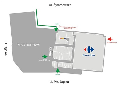 Nowe wejście do CH Ogrody