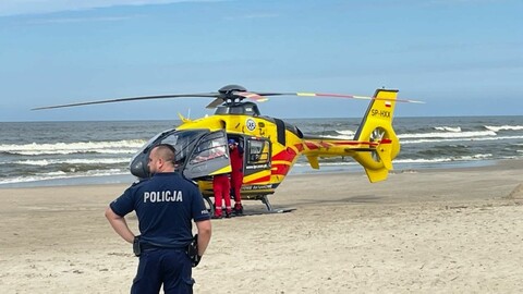 Dramat na plaży w Jantarze. Tonęło kilka osób jednocześnie (aktualizacja) 