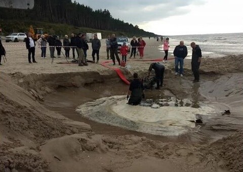 Plaża w Stegnie kryła wojenny wrak
