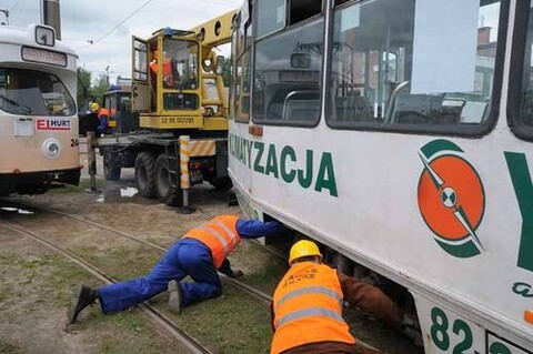 Zderzyły się dwa tramwaje. To tylko ćwiczenia