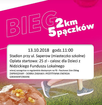 Pobiegnij, zjedz pączka i pomóż ubogim dzieciom