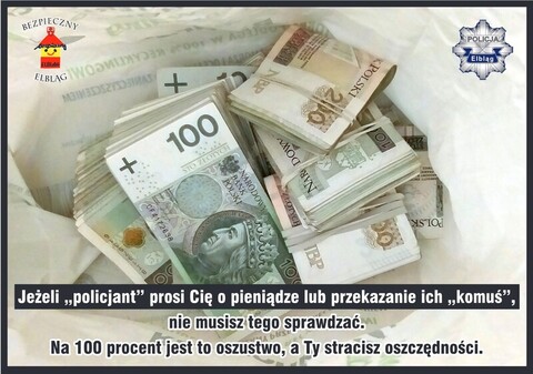Policyjne plakaty w aptekach i na klatkach schodowych