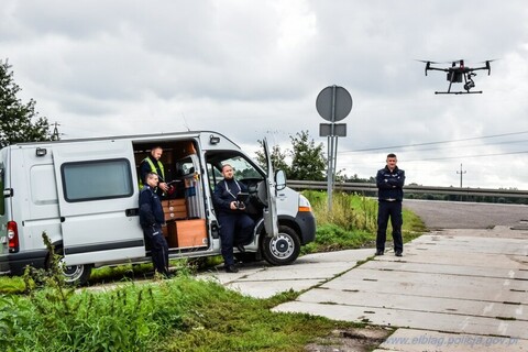 Policyjny dron i niebezpieczne wykroczenia drogowe