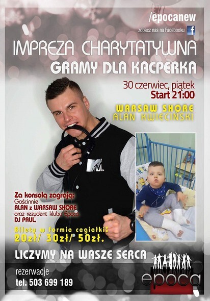 Pomóż Kacperkowi, przyjdź na koncert