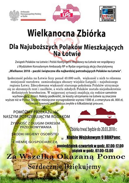 Pomóż łotewskiej Polonii godnie przeżyć święta