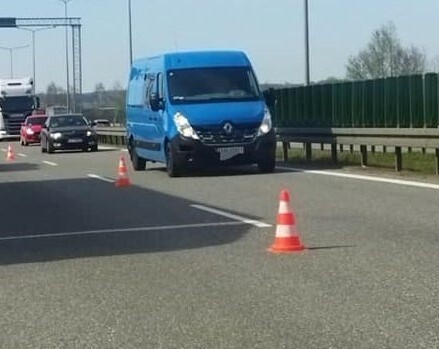 Potrącenie na drodze S7