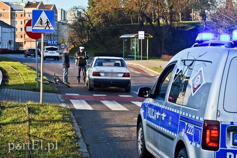 Potrącenie rowerzystki na przejeździe dla rowerów