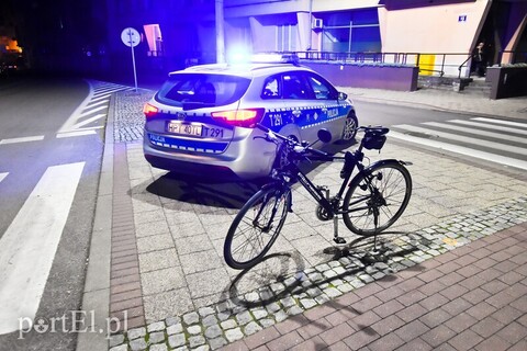 Potrącenie rowerzysty na Grobli Św. Jerzego