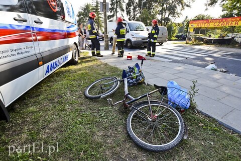 Potrącenie rowerzysty na ul. Warszawskiej, mężczyzna był w stanie nietrzeźwym