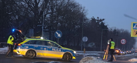 Potrącił pieszą przy szkole