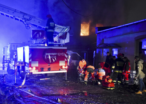 Pożar budynku przy ul. Bożego Ciała