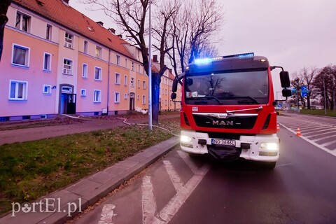 Pożar mieszkania na poddaszu