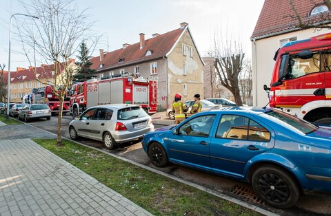 Pożar przy ul. Marii Skłodowskiej-Curie