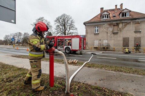 Pożar w zabytkowej willi