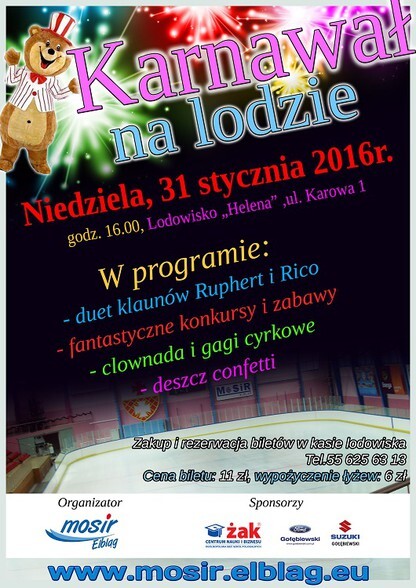 Poznaj Ruperta i Rico. W niedzielę Karnawał na lodzie