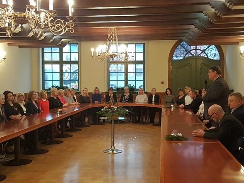 Prezydent spotkał się z przedstawicielami elbląskiej oświaty