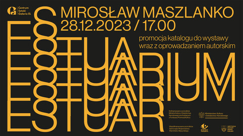 Promocja katalogu do wystawy Estuarium wraz z oprowadzaniem autorskim