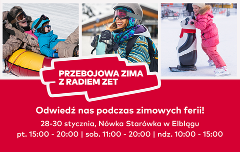Biegówki, lodowisko i snowboard na elbląskiej starówce