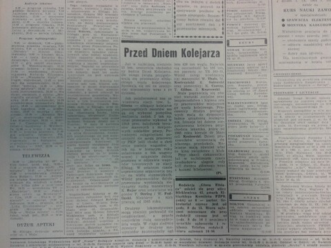 Przed Dniem Kolejarza