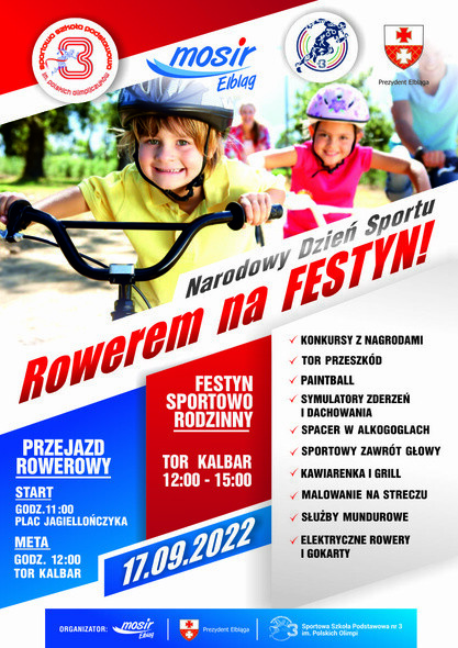 Przejazd rowerowy i sportowy festyn