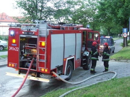 Przy Kościuszki spłonęło mieszkanie