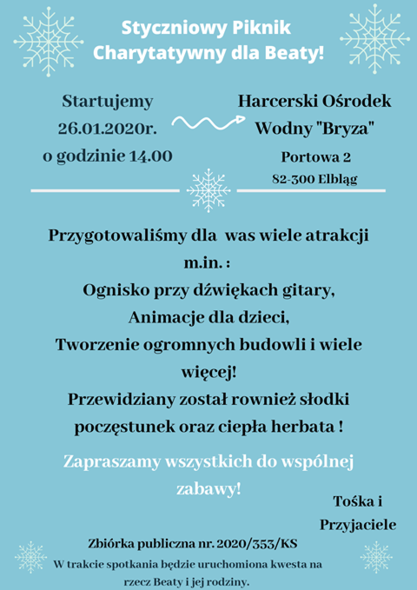 Przyjaciele chcą pomóc Beacie
